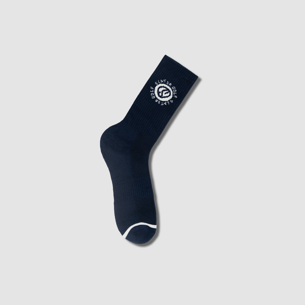 Slater Golf | Men's Crew Sock Pair | Navy