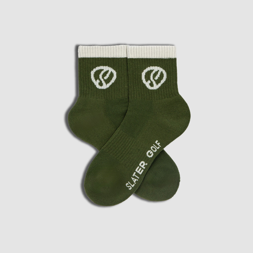 Slater Golf | Women's Mid Ankle Sock Pair | Watercress